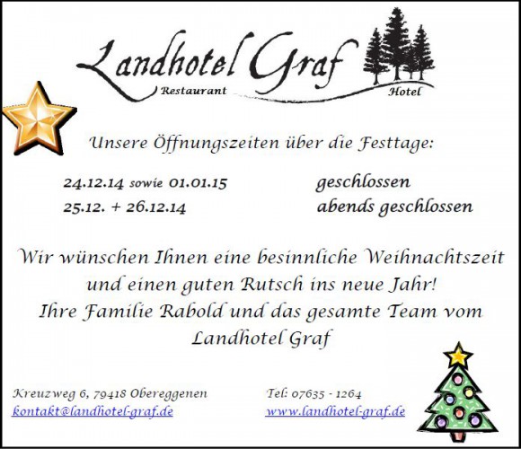 Weihnachten_WWW - Landhotel Graf